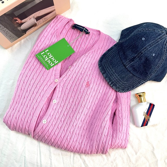 Polo ralph lauren cable knit cardigan (kn1403)